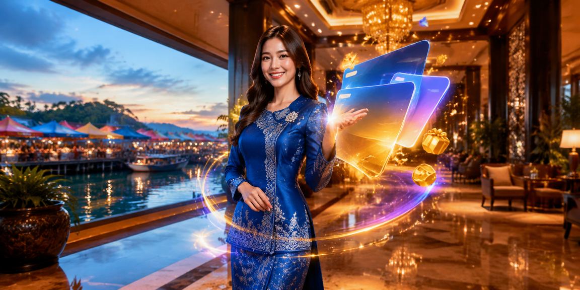 Wanita Malaysia dalam baju kurung menikmati platform hiburan kasino dalam talian 13600