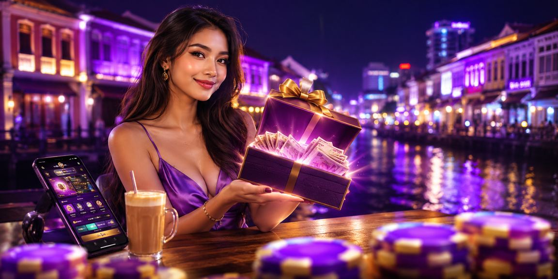 Pengguna mengakses taruhan bola sepak melalui telefon di Pulau Pinang Malaysia